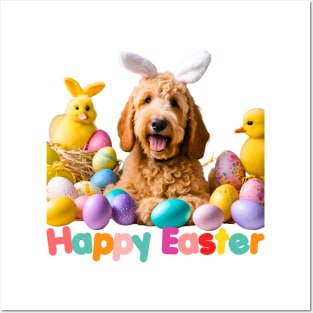 Here Comes the Easter Goldendoodle! Posters and Art